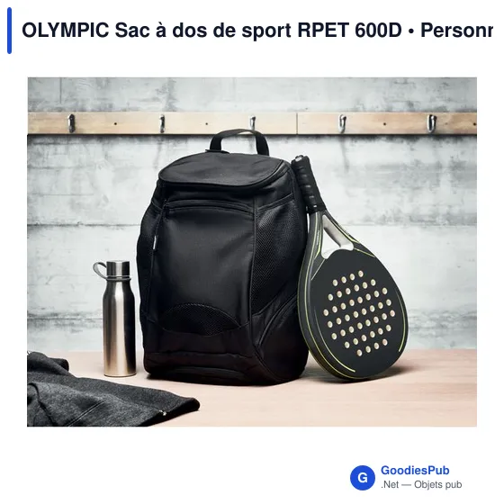 OLYMPIC Sac à dos de sport RPET 600D - Image 7
