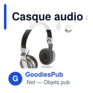 Casque audio sans fil personnalisable supra-auriculaire avec logo - G50 - Miniature 1