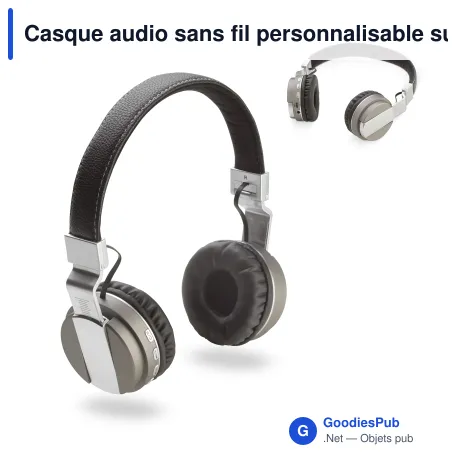 Casque audio sans fil personnalisable supra-auriculaire avec logo - G50