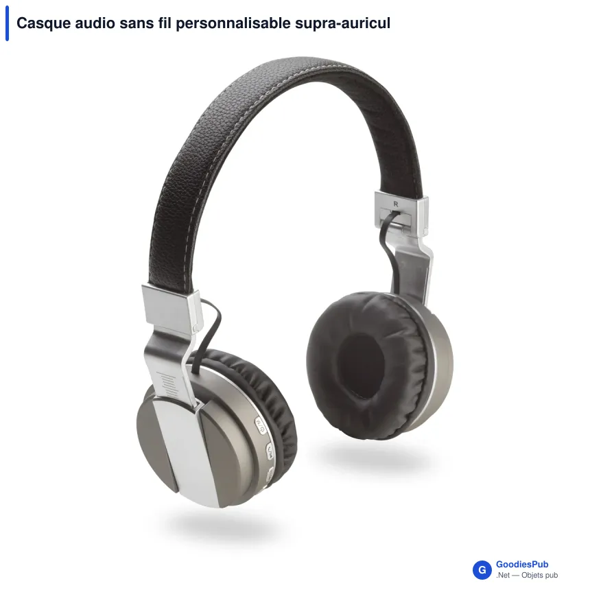 Casque audio sans fil personnalisable supra-auriculaire avec logo - G50 - Image 2