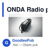 Radio portable personnalisable ONDA avec torche LED et logo - Miniature 2