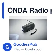 Radio portable personnalisable ONDA avec torche LED et logo - Miniature 3