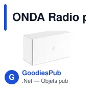 Radio portable personnalisable ONDA avec torche LED et logo - Miniature 4