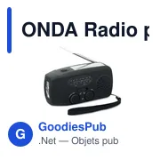 Radio portable personnalisable ONDA avec torche LED et logo - Miniature 5