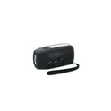 Variante noir - Radio portable personnalisable ONDA avec torche LED et logo