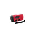 Variante rouge - Radio portable personnalisable ONDA avec torche LED et logo