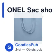 ONEL Sac shopping coton organique - Miniature 1