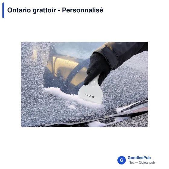 Grattoir personnalisable Ontario avec logo pour accessoires auto - Image 1