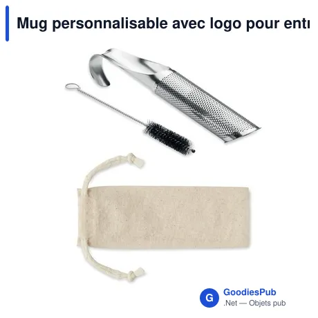 Mug personnalisable avec logo pour entreprise - Infuseur à thé