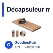 Décapsuleur mural personnalisable avec logo - IT - Miniature 1