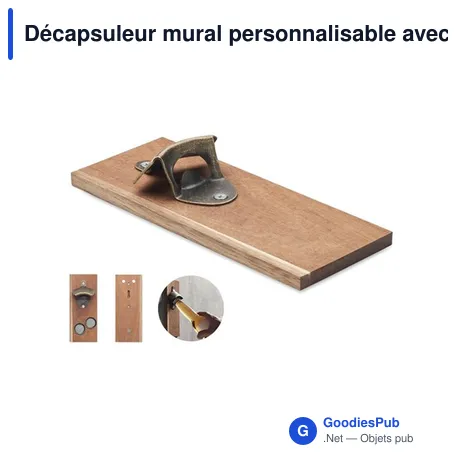 Décapsuleur mural personnalisable avec logo - IT