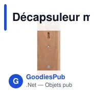 Décapsuleur mural personnalisable avec logo - IT - Miniature 2