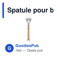 Spatule pour barbecue personnalisable avec logo - OPENCOOK - Miniature 2