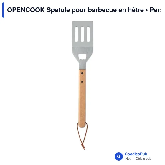 Spatule pour barbecue personnalisable avec logo - OPENCOOK - Image 2