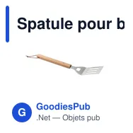 Spatule pour barbecue personnalisable avec logo - OPENCOOK - Miniature 3