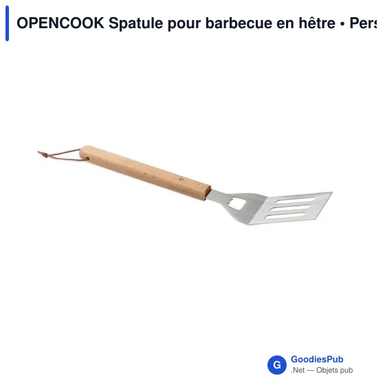 Spatule pour barbecue personnalisable avec logo - OPENCOOK - Image 3