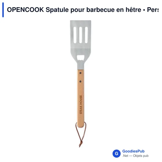 Spatule pour barbecue personnalisable avec logo - OPENCOOK - Image 5