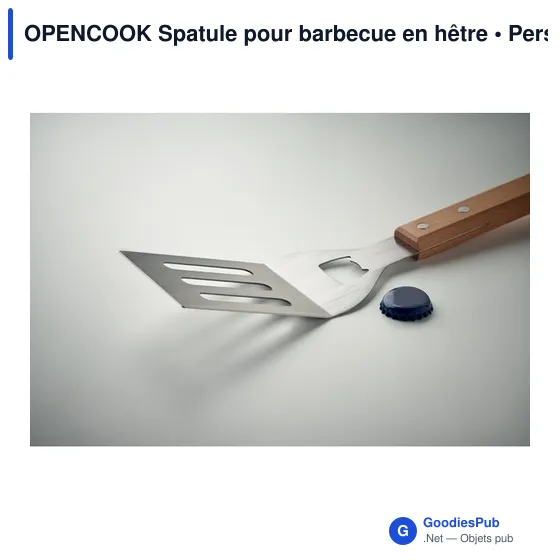 Spatule pour barbecue personnalisable avec logo - OPENCOOK - Image 6