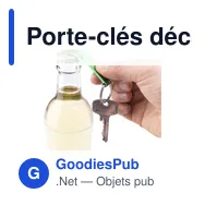 Porte-clés décapsuleur personnalisable en aluminium recyclé - Opener GRSavec logo - Miniature 2