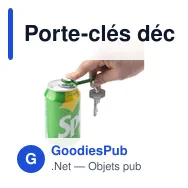 Porte-clés décapsuleur personnalisable en aluminium recyclé - Opener GRSavec logo - Miniature 3