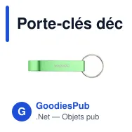Porte-clés décapsuleur personnalisable en aluminium recyclé - Opener GRSavec logo - Miniature 4