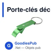 Porte-clés décapsuleur personnalisable en aluminium recyclé - Opener GRSavec logo - Miniature 5