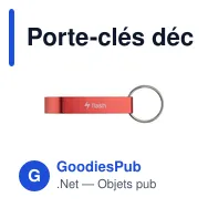 Porte-clés décapsuleur personnalisable en aluminium recyclé - Opener GRSavec logo - Miniature 9