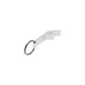 Variante argenté - Porte-clés décapsuleur personnalisable en aluminium recyclé - Opener GRSavec logo