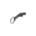 Variante noir - Porte-clés décapsuleur personnalisable en aluminium recyclé - Opener GRSavec logo