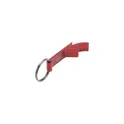 Variante rouge - Porte-clés décapsuleur personnalisable en aluminium recyclé - Opener GRSavec logo