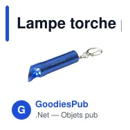 Lampe torche personnalisable OpenLED avec décapsuleur et logo - Miniature 2