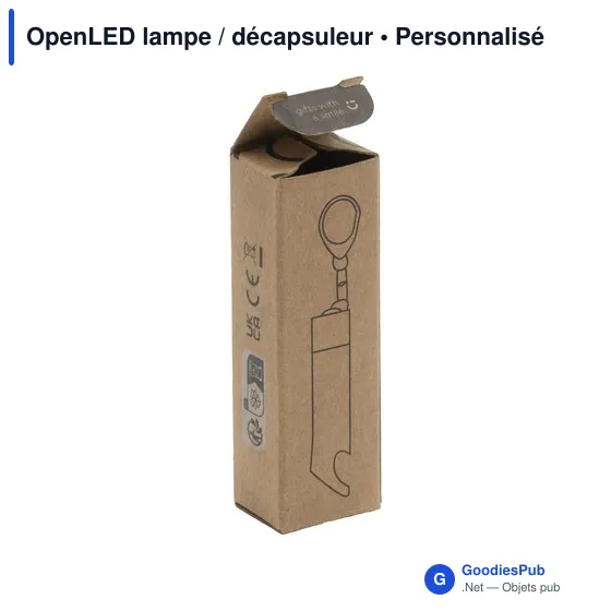Lampe torche personnalisable OpenLED avec décapsuleur et logo - Image 11