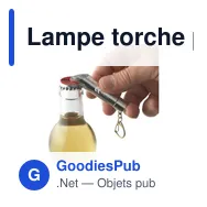 Lampe torche personnalisable OpenLED avec décapsuleur et logo - Miniature 12