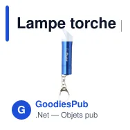 Lampe torche personnalisable OpenLED avec décapsuleur et logo - Miniature 3
