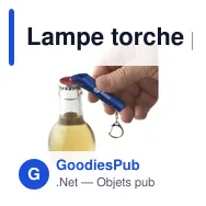 Lampe torche personnalisable OpenLED avec décapsuleur et logo - Miniature 7