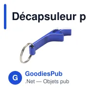 Décapsuleur porte-clés personnalisable en aluminium avec logo - Miniature 2