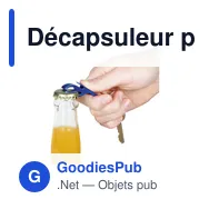 Décapsuleur porte-clés personnalisable en aluminium avec logo - Miniature 3