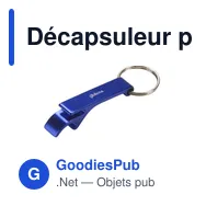 Décapsuleur porte-clés personnalisable en aluminium avec logo - Miniature 5