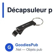 Décapsuleur porte-clés personnalisable en aluminium avec logo - Miniature 6