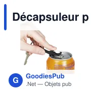 Décapsuleur porte-clés personnalisable en aluminium avec logo - Miniature 8