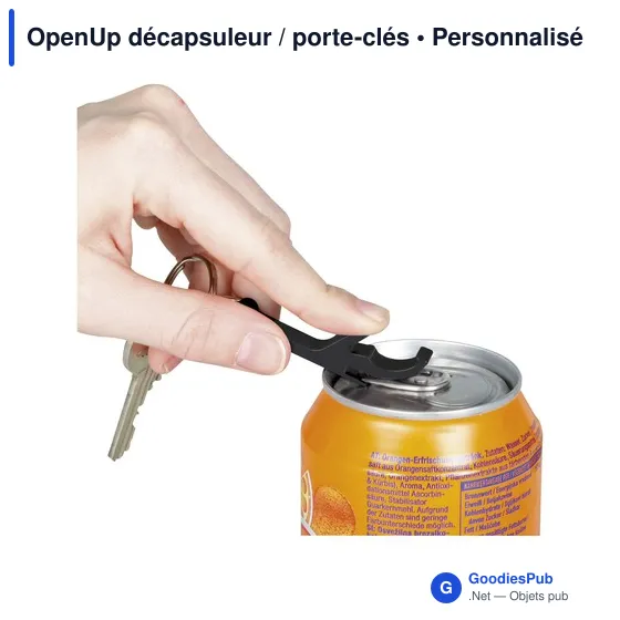 Décapsuleur porte-clés personnalisable en aluminium avec logo - Image 8