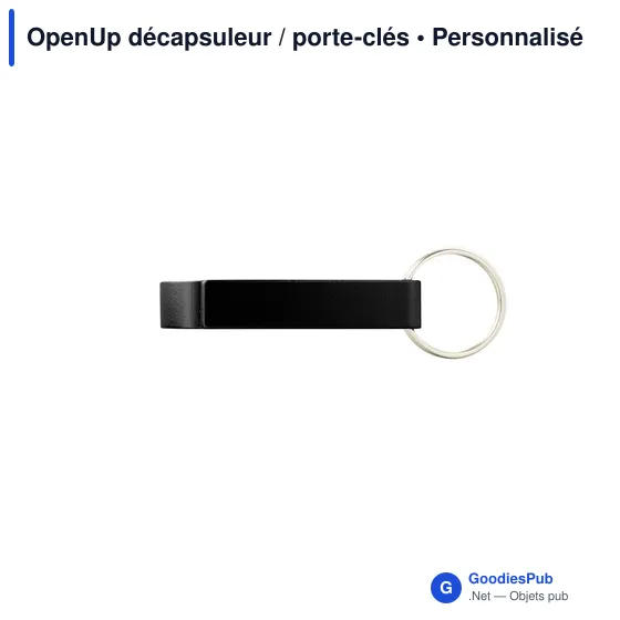Décapsuleur porte-clés personnalisable en aluminium avec logo - Image 9