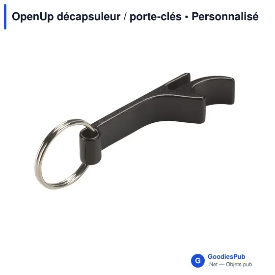 Décapsuleur porte-clés personnalisable en aluminium avec logo - Image 10