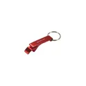 Variante rouge - Décapsuleur porte-clés personnalisable en aluminium avec logo