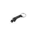 Variante noir - Décapsuleur porte-clés personnalisable en aluminium avec logo