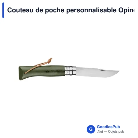 Couteau de poche personnalisable Opinel Colorama No 08 avec logo