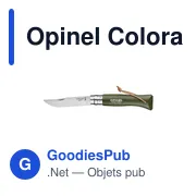 Couteau de poche personnalisable Opinel Colorama No 08 avec logo - Miniature 2