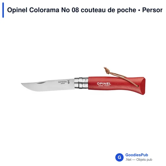 Couteau de poche personnalisable Opinel Colorama No 08 avec logo - Image 11