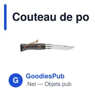 Couteau de poche personnalisable Opinel Colorama No 08 avec logo - Miniature 12
