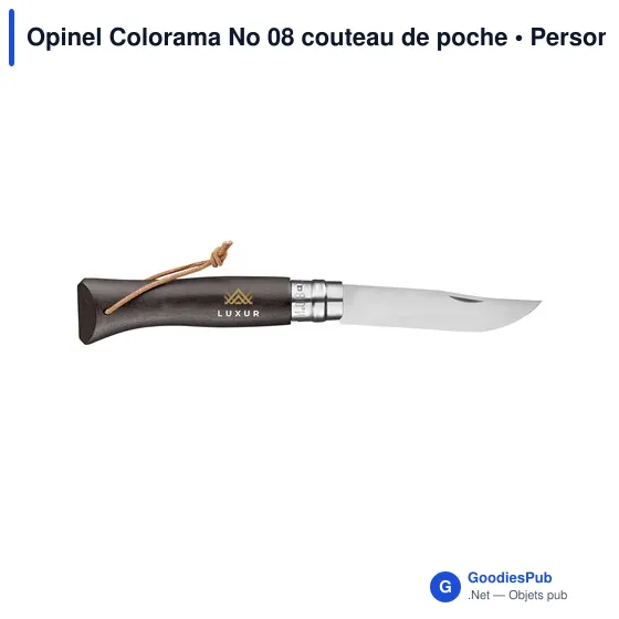 Couteau de poche personnalisable Opinel Colorama No 08 avec logo - Image 12